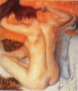 Edgar Degas Woman Combing her Hair_d China oil painting reproduction